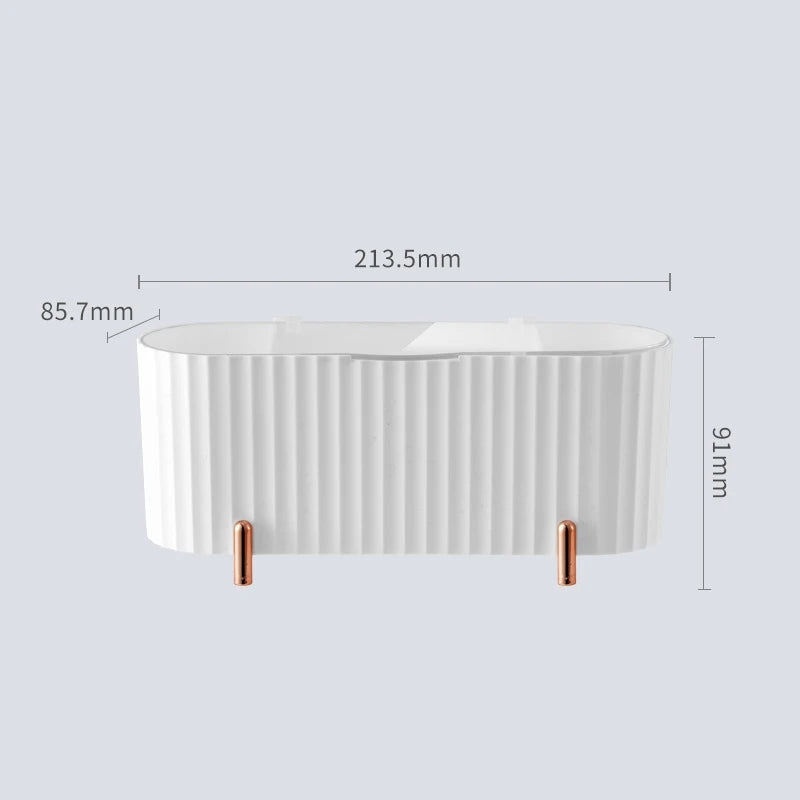 Cotton Swab Organizer Holder Cotton Pad Storage Box Transparent Remover Paper Makeup Box with Lid Dustproof Desktop Makeup