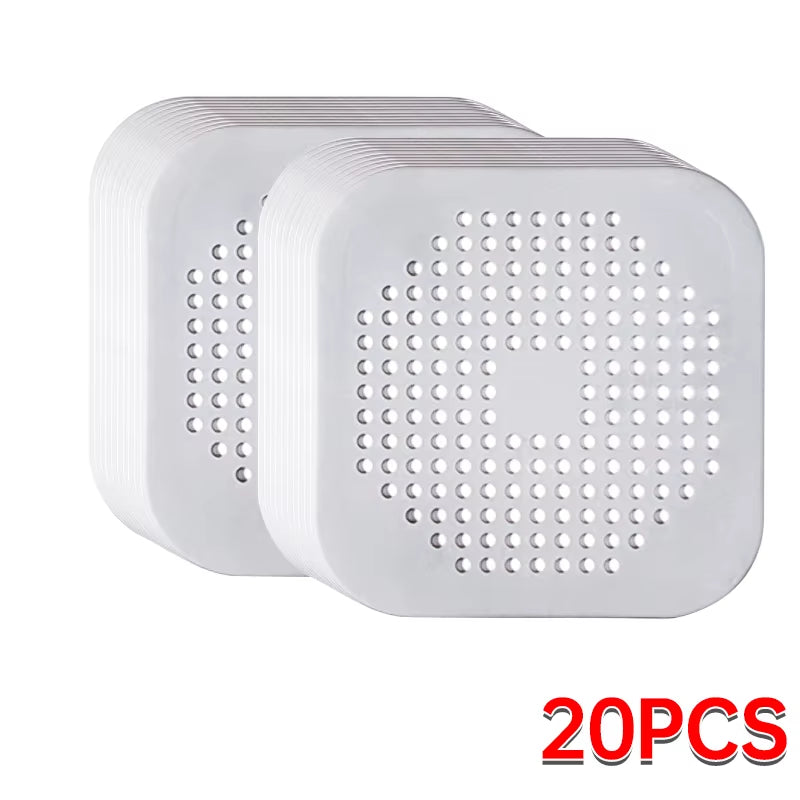 1/2/10/20Pcs Shower Drain Hair Catcher Sink Strainer Drain Cover Hair Catcher Silicone Hair Filter Kitchen Bathroom Accessories