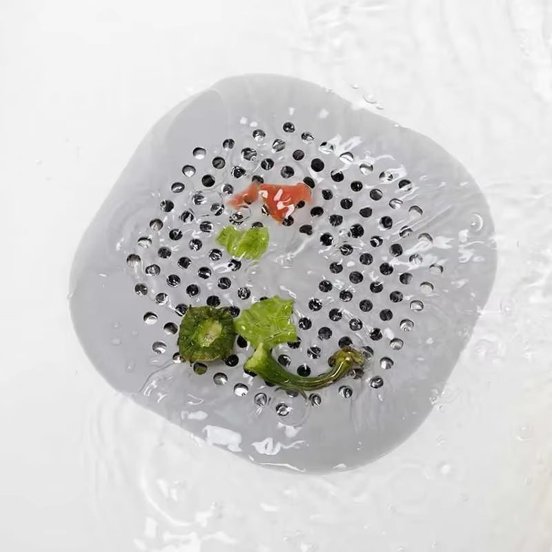 1/2/10/20Pcs Shower Drain Hair Catcher Sink Strainer Drain Cover Hair Catcher Silicone Hair Filter Kitchen Bathroom Accessories