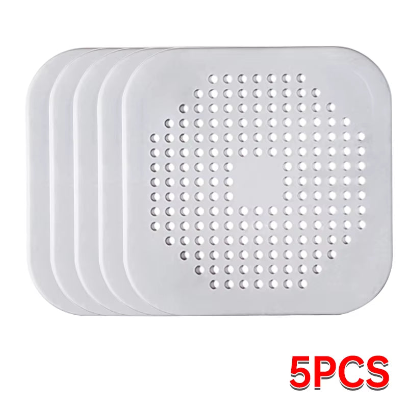 1/2/10/20Pcs Shower Drain Hair Catcher Sink Strainer Drain Cover Hair Catcher Silicone Hair Filter Kitchen Bathroom Accessories